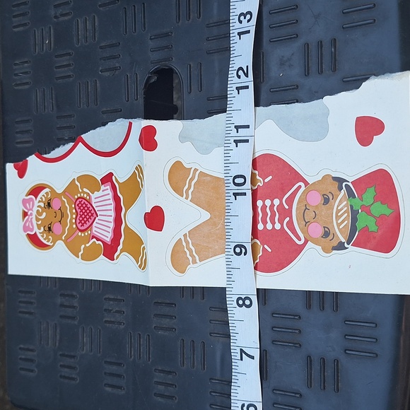 Vintage (80's) gingerbread couple sticker - Picture 4 of 5